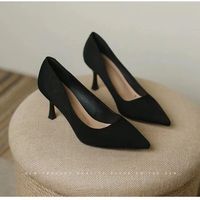 Chaussures de bureau élégantes à talon aiguille fermées, légères, respirantes et confortables, escarpins fins à talons hauts pour femmes