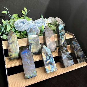 Tour en obélisque de <span class=keywords><strong>labradorite</strong></span> polie de haute qualité pour la décoration et la lithothérapie – Tendance mode - Product Image 4