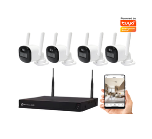 Hệ thống camera an ninh không dây Wifi 4 kênh 8 kênh 3MP, bộ NVR, tầm nhìn ban đêm, camera PTZ, camera <span class=keywords><strong>CCTV</strong></span> ẩn, Tuya Smart, ổ cứng 6TB, HDMI - Product Image 2