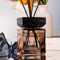 Bouteilles de diffuseur en verre de parfum 100 ml bouteilles de diffuseur rechargeables pour la décoration de parfum d'huile à la maison fille femmes cadeau (100 ML)