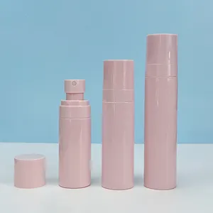 Factory ready in stock plastic bottle cosmetic bottle mini alcohol spray 60ml 80ml 100ml pink plastic bottle with spray