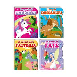 Livre cartonné éducatif Edicart Style Everyday Words, formes de mots, apprentissage coloré pour enfants, 4 articles, 12 pages, fabriqué en Italie - Product Image 2