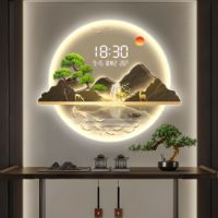 Horloge de haute qualité Décoration Style nordique Peinture abstraite Décoration murale Décoration intérieure Horloge électronique créative Décoration de la maison