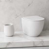 WC monobloc blanc durable à chasse d'eau Tornado Cyclone 180 mm avec siphon en P, équipement sanitaire en céramique pour salle de bain, certifié CE WaterMark