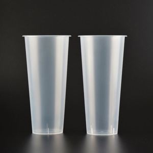 Eco-Friendly 500Ml 700Ml 1000Ml Disposable Pp <b>Plastic</b> <b>Cups</b> With Lids Hot Cold Beverages Parties for Milk Tea & Juice - Product Image 1