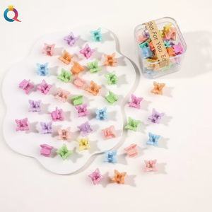 Vendita calda di tendenza alla moda anatra decorazione per capelli clip strass fiore acrilico perla resina Design semplice per le donne ragazze - Product Image 1