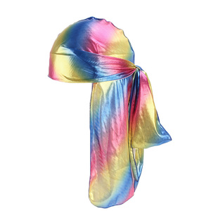 Magnifique Wave Du Rags Durag Hommes Satin Head Wrap Soyeux Satin Duragsic <span class=keywords><strong>Bandana</strong></span> Duragsic Avec Longue Bande - Product Image 2