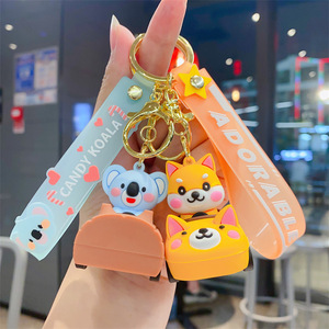 Jouets pour enfants créatifs et mignons, authentiques, tendance sur internet, voiture à tirer délicate, porte-clés, pendentif pour sac, petit cadeau en gros - Product Image 3
