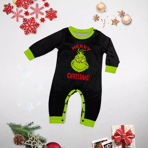 Cartoon Weihnachts-Familien-Pyjama-Set Weiche Lässige Langarm-Hosen mit Alphabet-Druck Hauskleidung Eltern-Kind-Partnerlook - Product Image 5