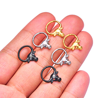 G23 ASTM 36  Anting Hidung Septum Model Bull Head  Cincin Septum  Anting Tragus Segmen Berengsel  Perhiasan Tubuh