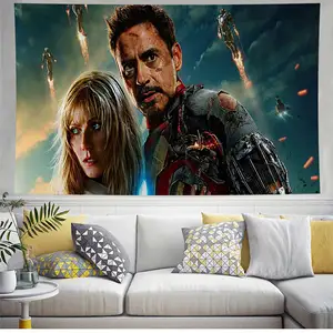 Custom Cartoon 3D Wall Hanging Tapestry Movie Hero Home Blanket Decor