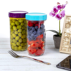Venta al por mayor de plástico tapa de la botella de 70 <span class=keywords><strong>mm</strong></span> 70/400 oro boca Canning Mason Jar tapas - Product Image 4