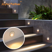IP65 extérieur Mini applique murale en aluminium encastré LED lumière d'escalier 3W étape lumière corps en aluminium blanc télécommande Dimmable 1W2W3W