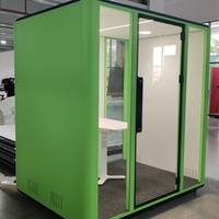 Cabines insonorisées, pods silencieux, studios d'enregistrement mobiles, bureaux de streaming en direct, cabines téléphoniques, salles de piano, salles de batterie, gymnase, aluminium
