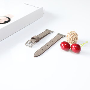 Correas de reloj curvadas para <span class=keywords><strong>Samsung</strong></span> Galaxy <span class=keywords><strong>Watch</strong></span> 4, correa de cuero genuino de 40mm, novedad de <span class=keywords><strong>2022</strong></span> - Product Image 5