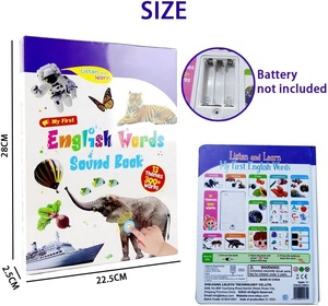 หนังสือคำศัพท์ภาษาอังกฤษสำหรับเด็กวัยเตาะแตะ 2-6 ปี หนังสือเรียนรู้สำหรับเด็<span class=keywords><strong>ก</strong></span>เล็ก 300+ <span class=keywords><strong>คำ</strong></span> หนังสือเสียงพูดได้แบบโต้ตอบสำหรับเด็<span class=keywords><strong>ก</strong></span> - Product Image 6
