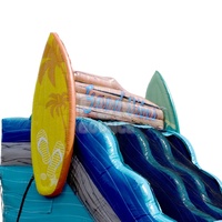 FUB BOUNCE 20FT Good Vibes Tobogán Inflable de PVC de Doble Carril para Uso Comercial en Exteriores