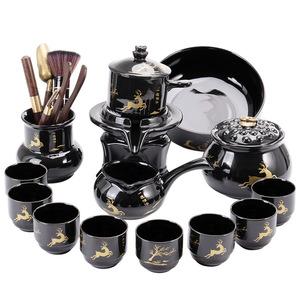 Tea Set Ceramic Automatic Tea Maker With Deer Pattern Home Brewing Kit Business Gift - Product Image 4