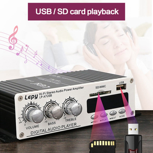 OEM ODM 20W * 2 bluetooth amplifikatör ev ses Mini dijital Amplificador araba oyuncu ses ekipmanı amplifikatörler hoparlör - Product Image 2