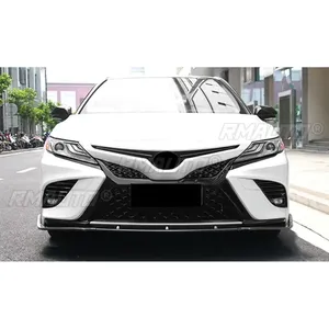 For Toyota Camry 8th Gen 2018-2023 Body Kit Bumper Diffuser Carbon Fiber Look Sport Style Front Bumper <b>Splitter</b> Car Accessories - Product Image 2