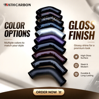 Tube en fibre de carbone sèche sur mesure Mathcarbon, couleur personnalisée, résistance aux hautes températures, épaisseur personnalisée, logo, 100 % testé, Chine