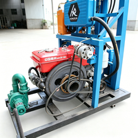Livraison gratuite Deep Farm Borewell Drill 300m forage puits d'eau plates-formes de forage Machines équipement pour puits d'eau