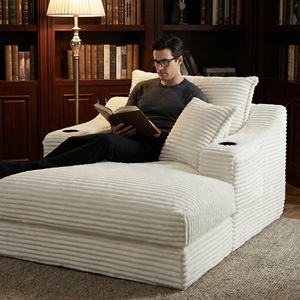 Modern Compact Corner Sleeper <b>Sofa</b> <b>Bed</b> Vacuum Compressed Foam Sponge Recliner <b>Chair</b> Living Room Boneless Fabric Couch in Box - Product Image 1
