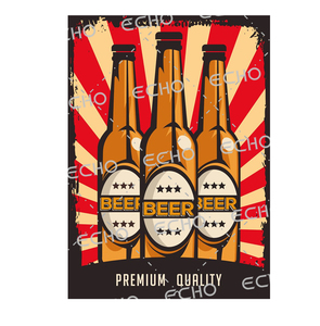 Wholesale Enamel Metal Tin Advertising Sign Wall Decorations Retro Cola <strong>Beer</strong> <strong>Signs</strong> Metal Wall <strong>Hanging</strong> Plate Vintage Decorative - Product Image 4