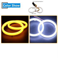 Anillos de Halo de Algodón de 60-120 mm, Luces de Circulación Diurna LED de Doble Color, 12 V, 11 W, Sin Errores, para Modelos E39, E46, E90