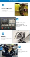 Torno CNC de bancada inclinada ShanDong HR TCK50 con contrapunto programable y sistema GSK para alta precisión