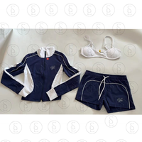 Ensemble 2 pièces pour femmes : Veste zippée et robe de survêtement Y2K, tenue streetwear sportive, idéal pour les grandes tailles