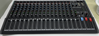 Console de mixage audio numérique professionnelle 16 canaux, console de mixage audio DJ alimentée