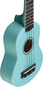 EKO GUITARS - UKU PRIMO SOPRANO BLEU, Ukulélé soprano HQ, dessus en bouleau, côtés, dos, manche, touche en résine, finition satinée - Product Image 4