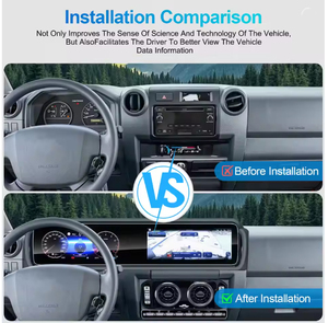 Nouvel arrivage : Système d'infodivertissement <span class=keywords><strong>intelligent</strong></span> pour voiture <span class=keywords><strong>Android</strong></span> à double écran 12,3 pouces pour Toyota Land Cruiser LC70 LC76 10-24 - Product Image 2
