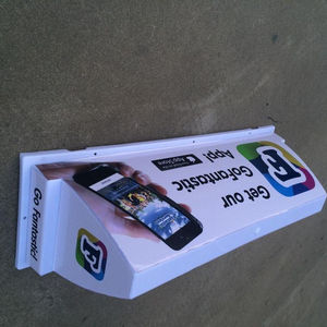 Caja de Luz Publicitaria para Techo de Taxi, Impermeable, 12V, LED Súper Brillante, Resistente a PP+UV, Montaje Magnético, <span class=keywords><strong>Ipartner</strong></span> YCIP-TLB-Q1 - Product Image 1