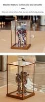 Vitrine en acrylique pour objets anciens, statues bouddhistes, niches bouddhistes, boîtes de rangement, blocs de construction, figurines Gundam