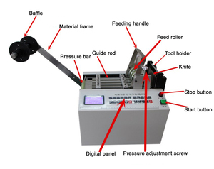 High quality latex tube cutter machine <b>PVC</b> network management <b>strip</b> cutting machine yellow wax tube cutting machine best - Product Image 6