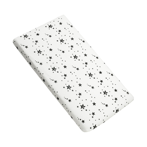 Sábana de cuna ajustada para bebé con estampado de algodón 100%, Sábana de cuna para bebé, juego de algodón orgánico - Product Image 4