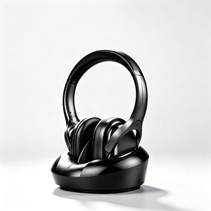 Auriculares Inalámbricos para TV con Base de Carga Automática - Auriculares Supraaurales para Ver Películas Tarde Noche, Sin Molestar a la Familia ni a los <span class=keywords><strong>Vecinos</strong></span> - Product Image 1