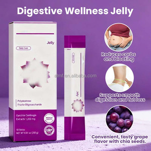 Suplemento Dietético de Gelatina con Semillas de Chía Sabor Uva, Polidextrosa y Fructo-Oligosacáridos para el Apoyo de la Salud Intestinal y el Movimiento Intestinal - Product Image 2
