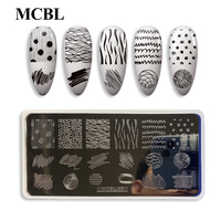 Haute qualité professionnel en acier inoxydable Nail Art timbre manucure bricolage modèles de transfert commande minimum 100 pièces