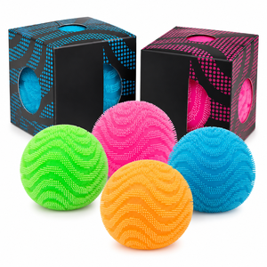 Vente en gros de balles sensorielles pointues roses personnalisées avec logo, <span class=keywords><strong>jouet</strong></span> anti-stress pour enfants et adultes, avec boîte de couleur personnalisée - Product Image 5