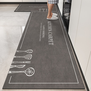 Tapis de cuisine en terre de diatomée rectangulaire antidérapant, absorbant l'eau, facile à nettoyer, motif original pour la protection du sol de la cuisine - Product Image 2