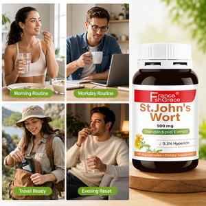 Suplemento Personalizado de Extracto de Hierba de San Juan de 500 mg, Apoyo para la Salud Mental y Emocional, Cápsulas de Hierba de San Juan - Product Image 5