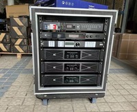 Cvr Hot Amplifier Mental 2U Big Power 480W/4 Ohm 350W/8 Ohm 2-Channel for Stage Sound Speaker Passive PA System