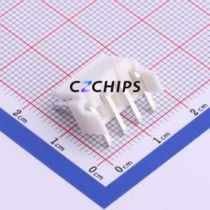 HX39601-4WAD Wire-to-Board Pin Header Bent Lead Through Hole,P=3.96mm Connector 1x4P 3.96mm Right Angle Insert VH - Product Image 2