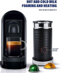 Espumador de Leche Eléctrico Profesional Portátil de Acero Inoxidable, Calentador de Leche Fría/Caliente, Máquina Automática para Hacer Espuma de Leche - Product Image 4