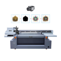 Impresora UV Multifuncional de Inyección de Tinta HC-1612, Máquina de Impresión de Pantalla Plana Semiautomática para Vidrio, para Impresión Decorativa y Cosmética