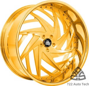 722Auto Parts Nouvelle conception de jantes légères forgées pour Porsche <span class=keywords><strong>Saturn</strong></span> Tesla, jantes de voiture personnalisées avec finition chromée - Product Image 3