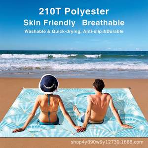 Manta de picnic impermeable WOQI de 79 x 83 cm, extra grande, portátil, para acampar, viajar al aire libre y hacer senderismo, con bolsa de transporte. - Product Image 5